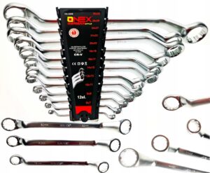 Klucze Plasko Oczkowe 6-32mm 12szt Zestaw Kluczy