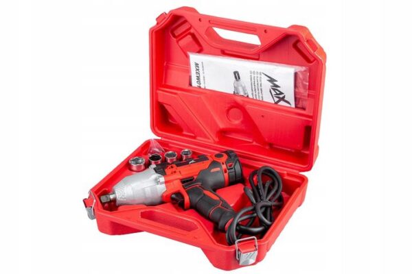 Klucz Udarowy Elektryczny 800nm 2200w + 4x Nasadki-7