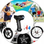 Mobilny Kompresor Samochodowy Rowerowy Sprezarka Pompka Na Akumulator-4