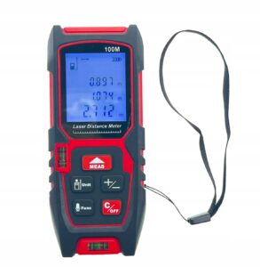 Dalmierz Laserowy Multifunkcyjny Poziomica Dzwiek Lcd 100m-4