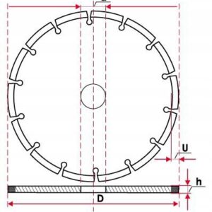 Tarcza Diamentowa 230mm Betonu Kostki Pustak Cegla-2
