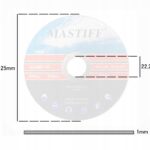 Tarcza Do Ciecia Metalu 125×22,2 Mm 1mm-2