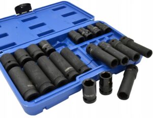 Zestaw Nasadek Udarowych 10-19 Nasadki Udarowe 1/2-3