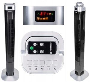 Wentylator Kolumnowy Powermat Black Tower 120 Srebrny/szary-14