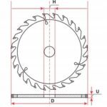 Tarcza Tnaca Do Drewna Widiowa Falon-tech 350 X 32 Mm T24-2