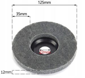 Tarcza Polerska Wloknina Nylonowa Stal Inox Nylonowa 125mm Black Premium-9