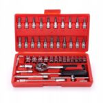 Zestaw Kluczy Nasadowych 1/4” 38 El. Torx Bity-12
