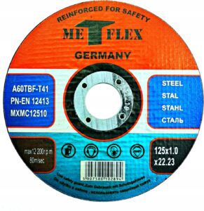 Tarcze Do Ciecia Metalu Met-flex 125 X 1,0 Mm
