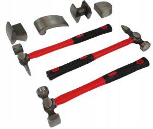 Zestaw Narzedzi Blacharskich 7el. Mlotek Kowadlo-11