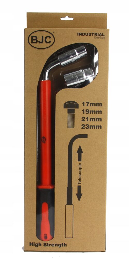 Wzmocniony Klucz Do Kol Teleskopowy Typ L + Nasadki-3