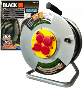 Przedluzacz Ogrodowy Metalowy Bebnowy 50m 3×2,5mm-11