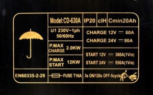 Prostownik Z Rozruchem Class 630 Lcd Rozruch 550a-7
