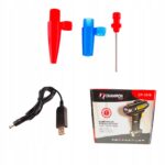 Mobilny Kompresor Samochodowy Rowerowy Sprezarka Pompka Na Akumulator-10