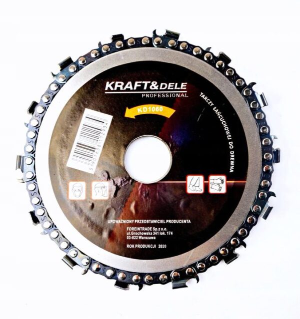 Pila Tarcza Lancuchowa Do Drewna Do Szlifierki Katowej 125 Mm 22.2mm Kd1060-4