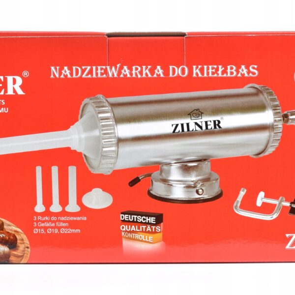 Nadziewarka 2,5kg Maszynka Szpryca Kielbas 3x Lejk-2