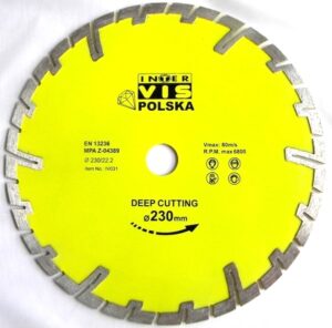Tarcza Diamentowa Inter-vis Ivdbdcut230222y 230×22,2mm-2