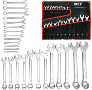 Klucze Plaskie Plasko Oczkowe Zestaw 6-32 Mm 25 El-2