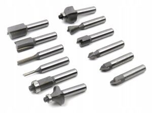 Frezy Trzpieniowe Do Drewna Zestaw 12 Szt 8mm + Drewniane Pudelko-2