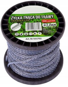 Zylka Do Kosy Spalinowej Podkaszarki Tnaca Z Drutem 3.0 Mm 100m Zbrojona-3