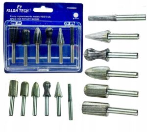 Frezy Trzpieniowe Do Metalu Pilniki Hss Zestaw 6 S