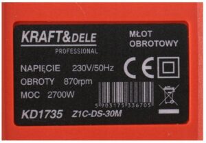 Mlotowiertarka 2700w 6j Wiertarka Mlot Sds Plus-10