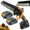 Pila Lancuchowa Akumulatorowa Z Smarowaniem Pilarka 2xakku 21v-5