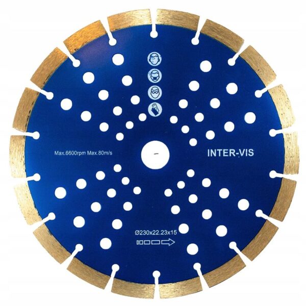 Tarcza Intervis Diamentowa 230×22,2×15 Mm Segment