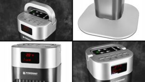 Wentylator Kolumnowy Powermat Black Tower 120 Srebrny/szary-9