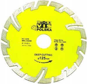 Tarcza Diamentowa Glebokie Ciecie Do Kostki 125 Iv