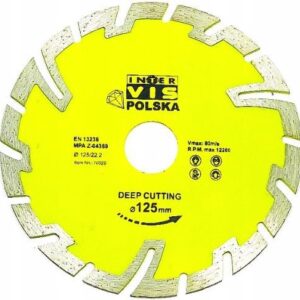 Tarcza Diamentowa Glebokie Ciecie Do Kostki 125 Iv