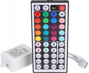 Tasma Led Kolorowa Wodoodporna 5m Rgb Pasek Smd 230v 12v +pilot +zasilacz-13