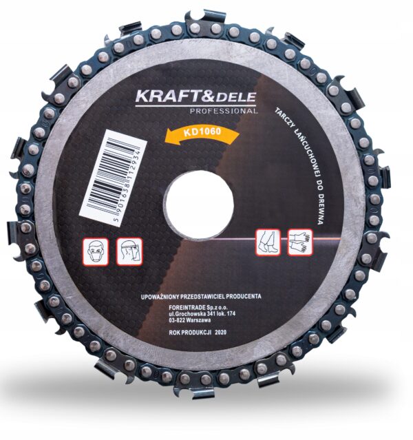 Pila Tarcza Lancuchowa Do Drewna Do Szlifierki Katowej 125 Mm 22.2mm Kd1060-2