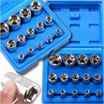 Nasadki E-torx Zestaw 1/4 3/8 1/2 E4 – E24 14szt-2