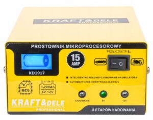 Ladowarka Prostownik Do Akumulatora 6/12v Agm Zel 15a-2