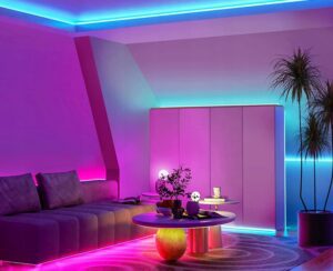 Tasma Led Kolorowa Wodoodporna 5m Rgb Pasek Smd 230v 12v +pilot +zasilacz-15