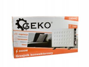 Geko Grzejnik Konwektorowy Turbo Timer 2000 W-9