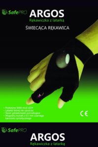 Rekawica Swietlna Dla Mechanikow Led Latarka 2w1-4