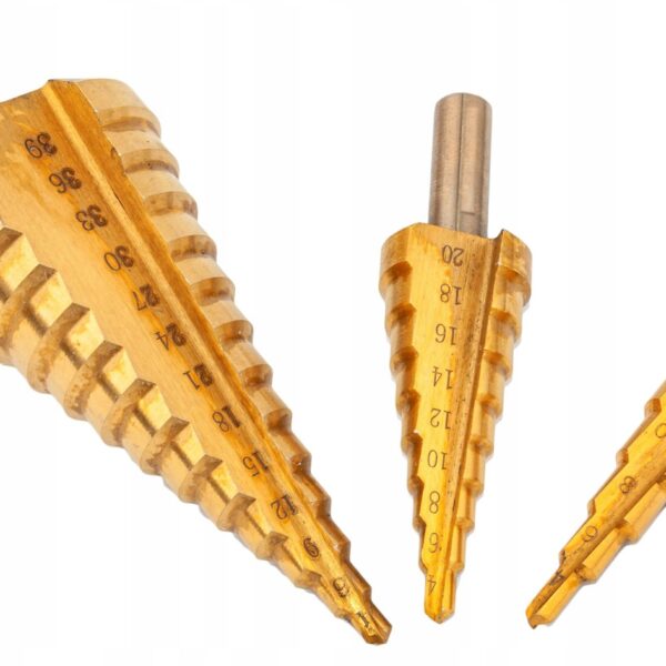Zestaw Wiertel Stopniowych 3 Sztuki 4-39mm-2