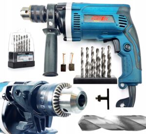 Mocna Wiertarka Udarowa 13mm 1450w Eurotec 13mm