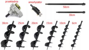 Wiertlo 25cm X 80cm Do Wiertnicy Swider Spalinowy-7