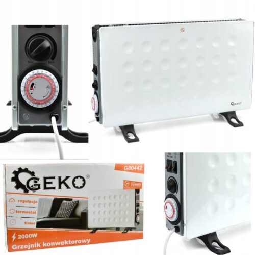 Geko Grzejnik Konwektorowy Turbo Timer 2000 W