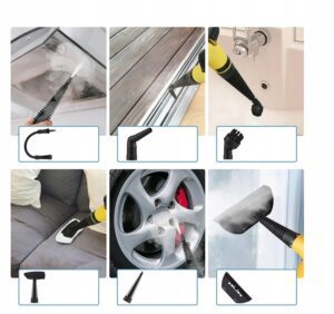 Myjka Parowa Czyscik Okien Steamer Parownica 1100w 3,5bar + 10 Akcesoriow-16