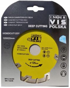 Tarcza Diamentowa Glebokie Ciecie Do Kostki 125 Iv-3