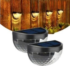 Lampa Elewacyjna Solarna Nascienna Ogrodowa 2 Szt 6 Led Kinkiet Oswietlenie-11