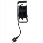 Metalowy Przedluzacz Bebnowy Z Klapkami 2,5mm2 25m 4 Szt. Gniazd Czarny-6