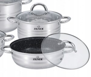 Zestaw Garnkow Zilner Premium Stal Nierdzewna 12 El.-3