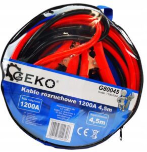 Kable Przewody Rozruchowe 1200a 4,5m Pokrowiec Moc-4