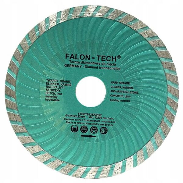 Tarcza Tnaca Diamentowa Falon-tech 125×22,2mm-2