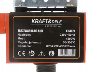 Zgrzewarka Do Rur Pcv Pp 1500w Matryce 20-63mm 6-15