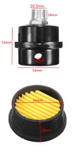 Filtr Powietrza Kompresora Sprezarki Metalowy 1/2-6